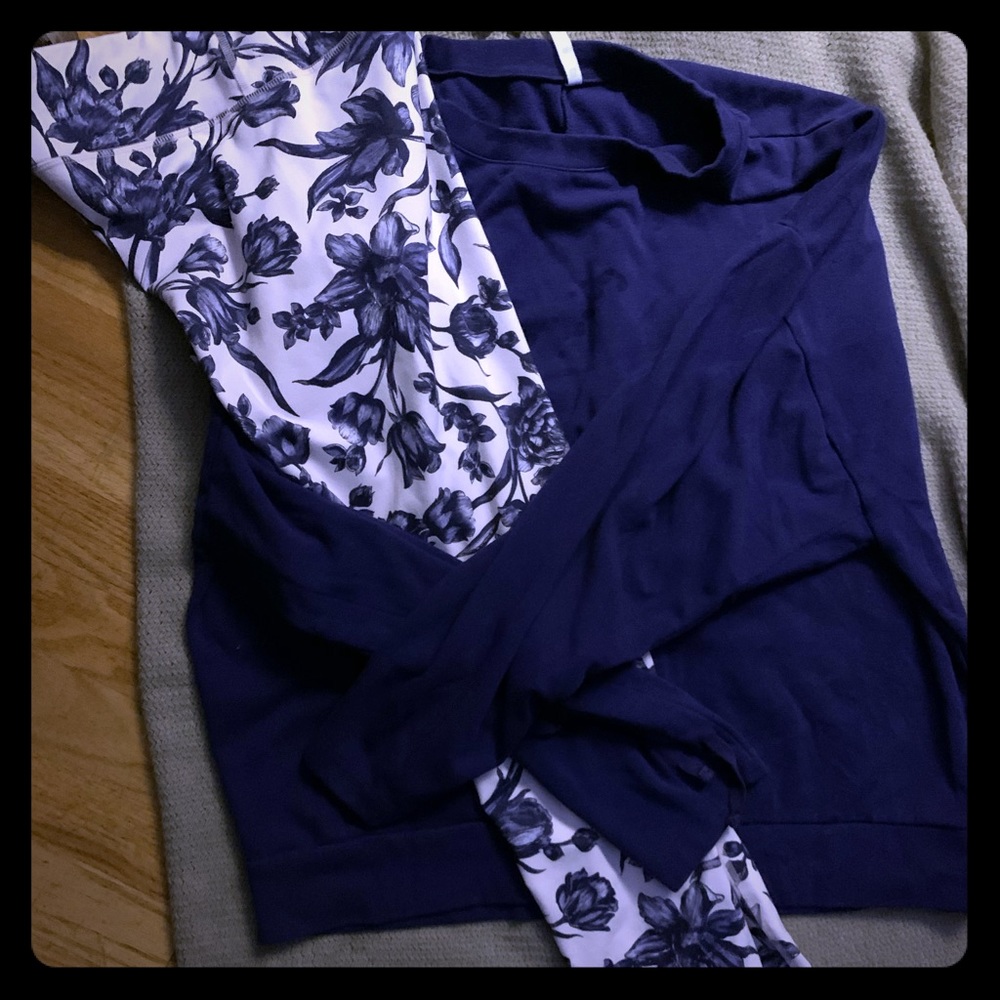 Large fabletics outfit purple & white